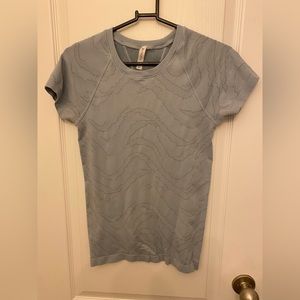 Athleta Blue Camo Shirt